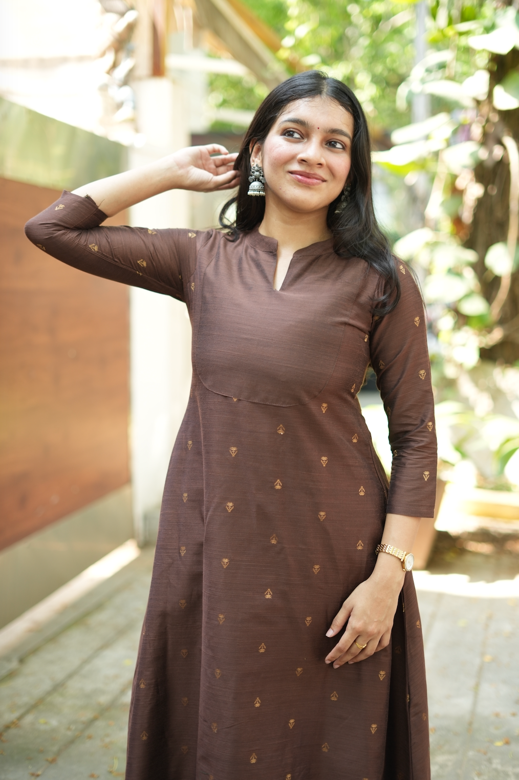 ARTHI Gold -Raw silk co-ord (VC1043)