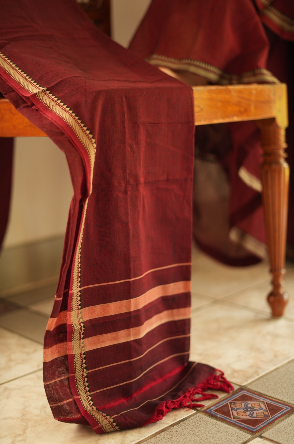 Malli – Maroon Narayanpet Handloom Sharara Set (VC1004)