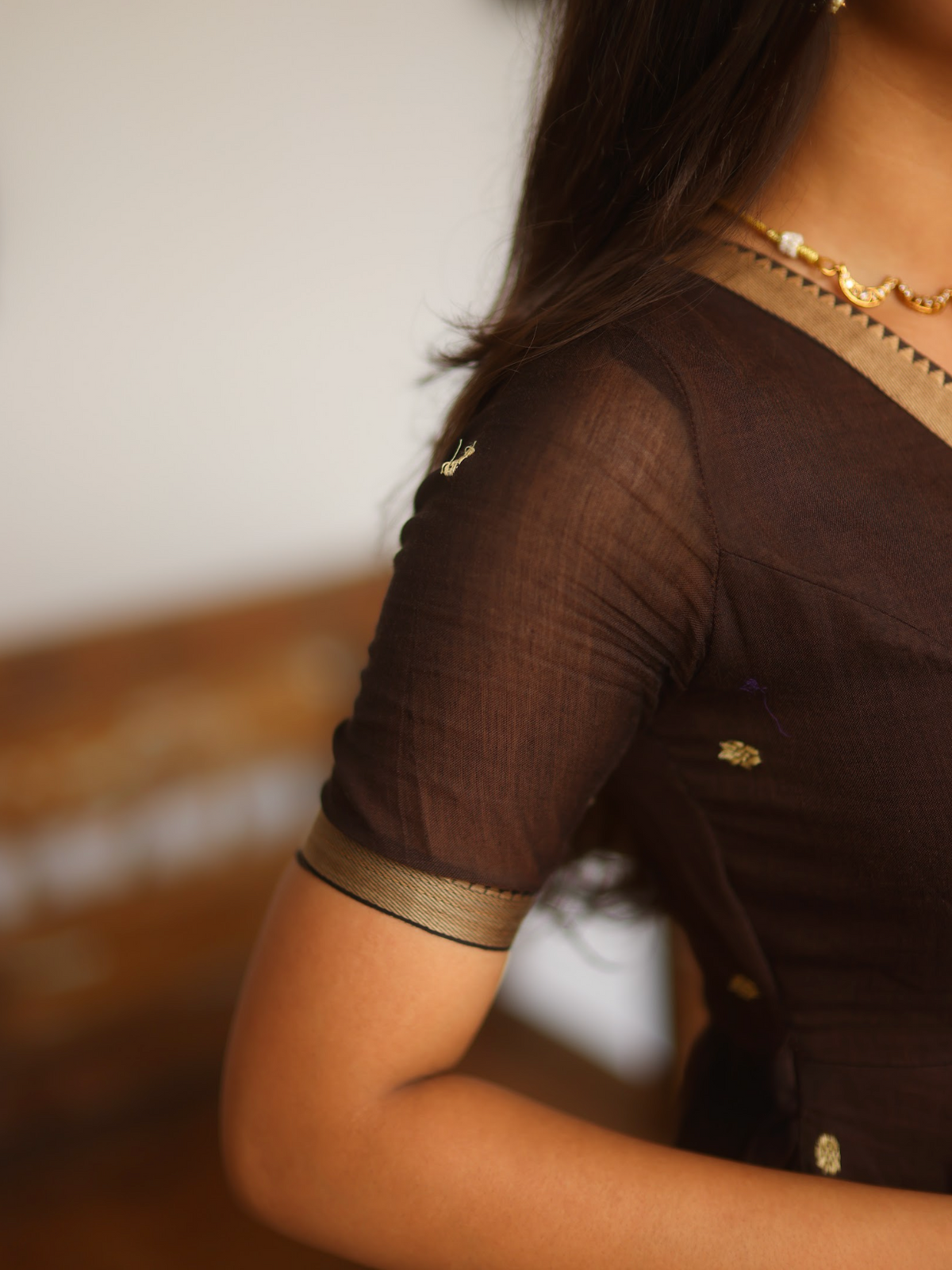 Vedha – Coffee Narayanpet Kalamkari Anarkali Suit