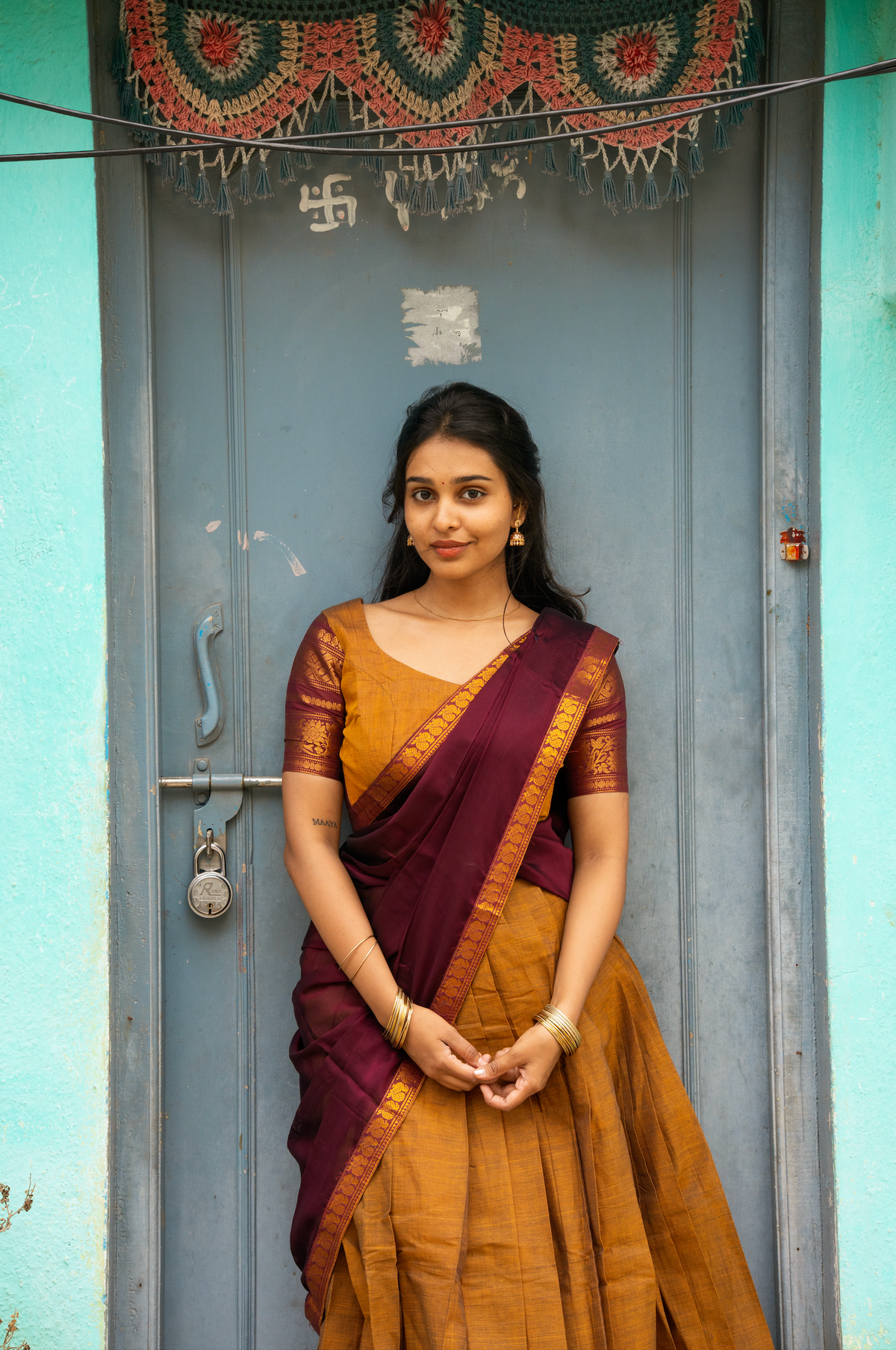 Earthy dreams-Chettinad paavadai dhavani set