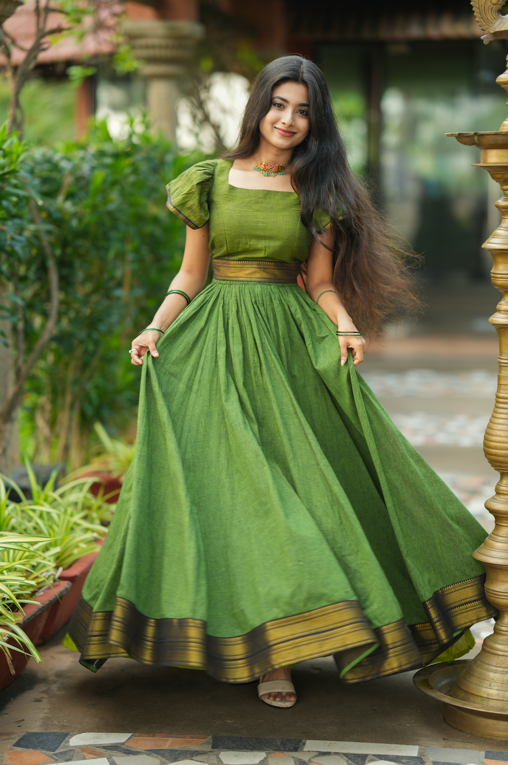 Subathra-Skirt and crop top