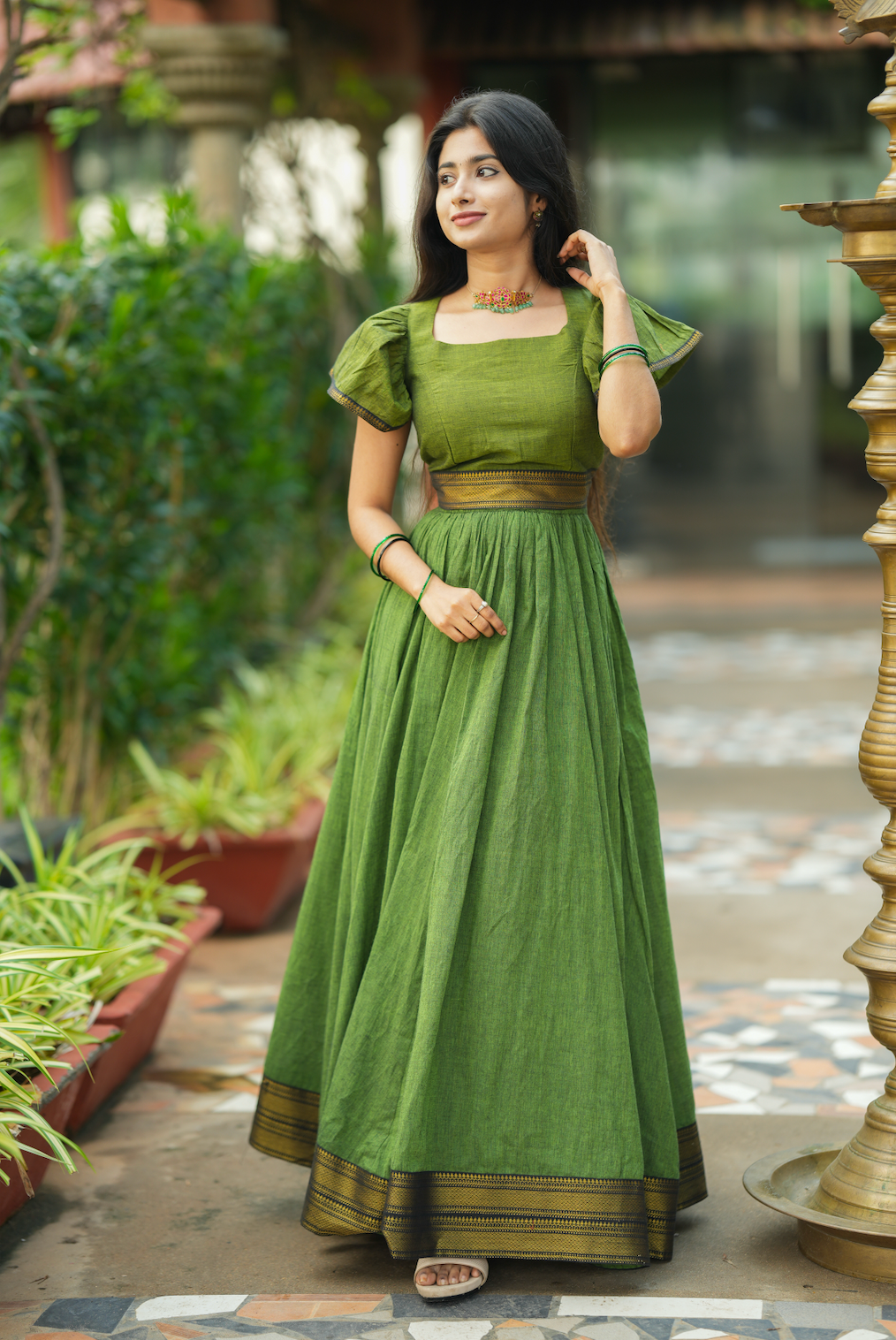 Subathra-Skirt and crop top