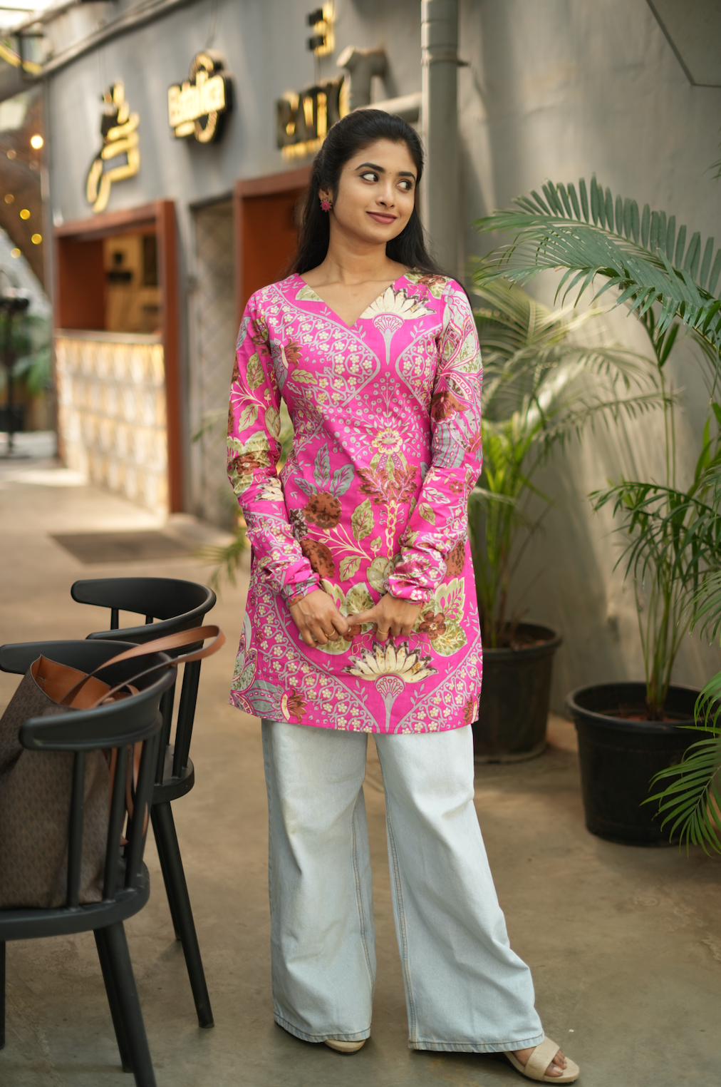 Megha-short Kurti II(pink)