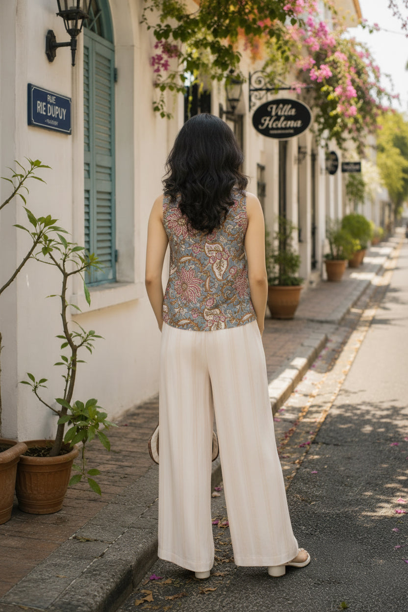 KRITHI - floral print top(VC1021)